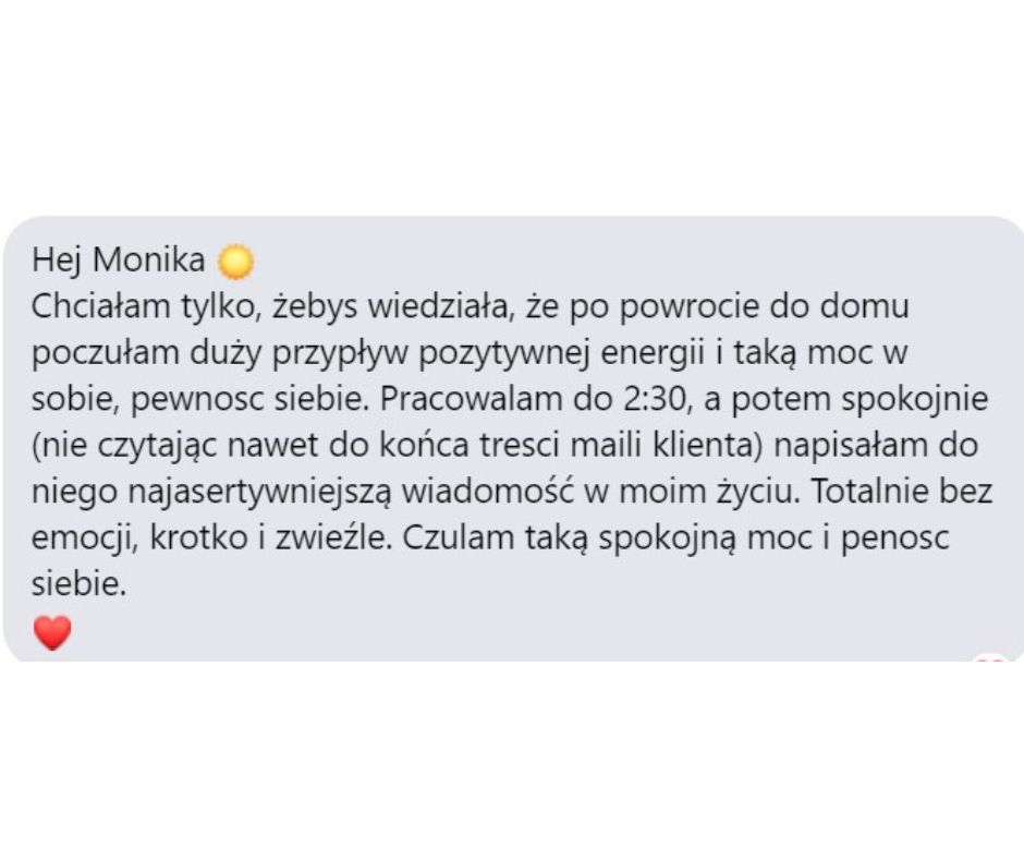 Opinia klientki
