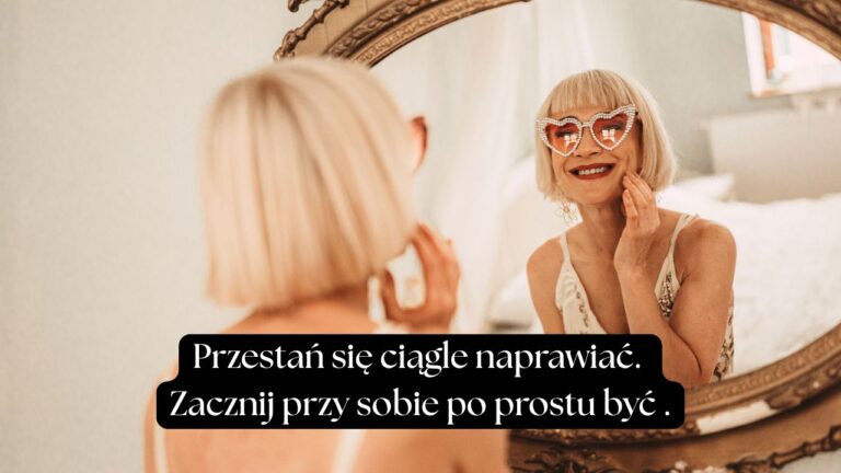 Monika Grobelna w chwili spokoju i obecności przy sobie – jak opanować emocje w biznesie online i odzyskać sprawczość.